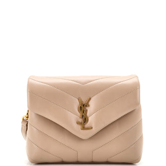 Saint Laurent Loulou Shoulder Bag Matelasse Chevron Leather Toy