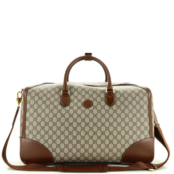 Gucci Interlocking G Patch Duffle Bag GG Coated Canvas Large