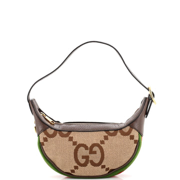 Gucci Ophidia Half Moon Bag Jumbo GG Canvas Mini
