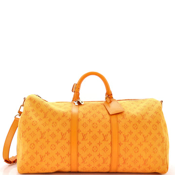 Louis Vuitton Keepall Bandouliere Bag Monogram Denim 50