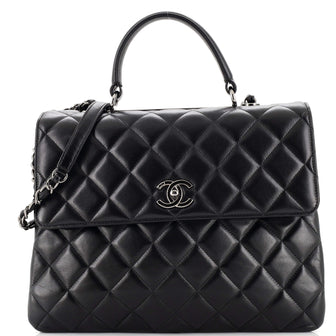 Chanel Trendy CC Top Handle Bag Quilted Lambskin Large