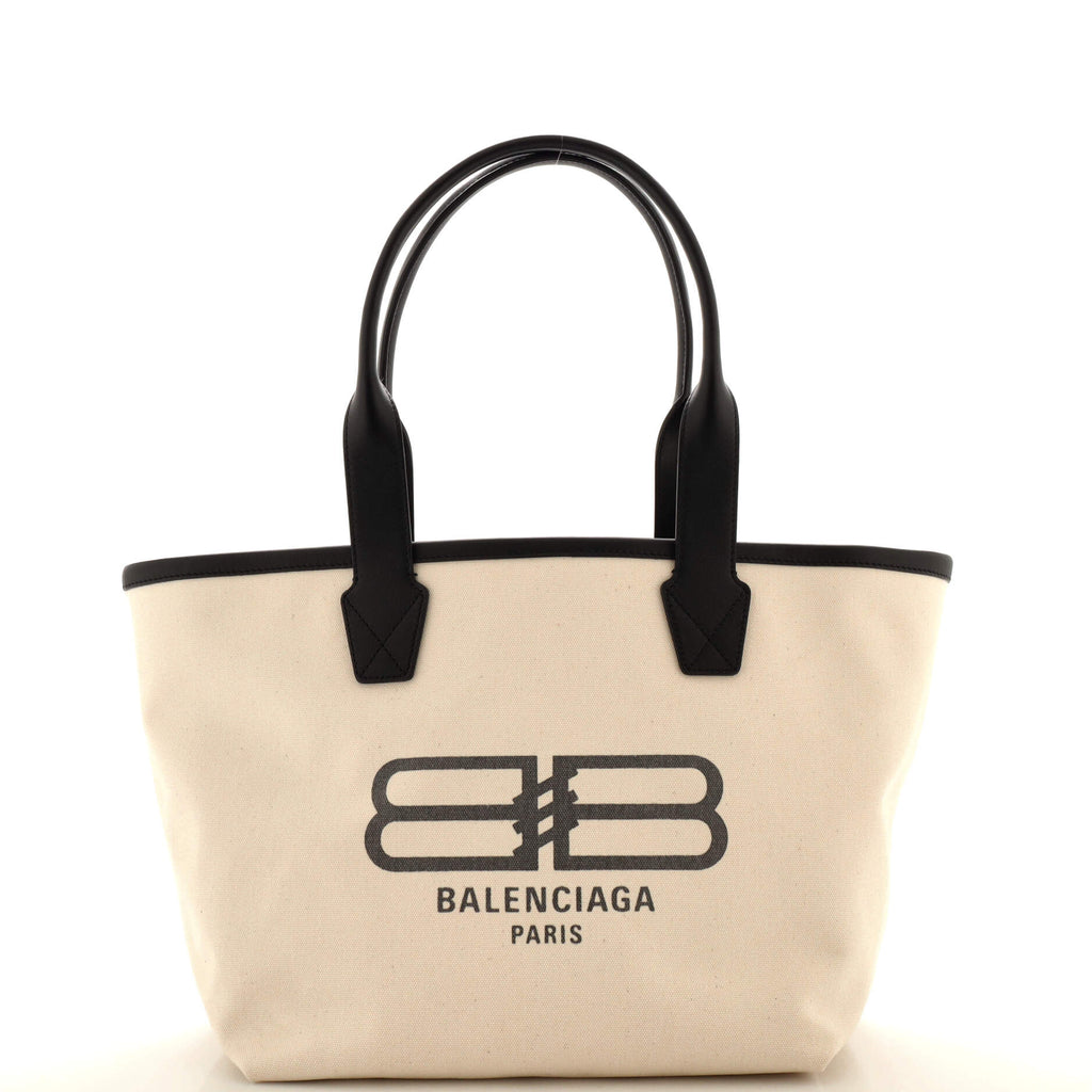 BALENCIAGA, Small Jumbo Canvas Tote Bag, WHITE, Women