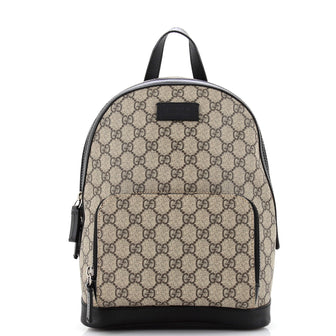 Gucci Zip Pocket Backpack GG Coated Canvas Small