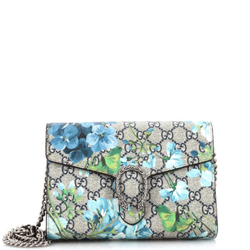 Gucci Dionysus Chain Wallet Blooms Print GG Coated Canvas Small