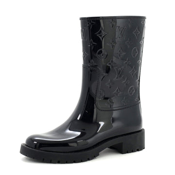 Louis Vuitton Women's Drops Flat Half Boots Monogram Embossed Rubber