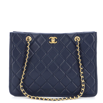 Chanel Classic CC Shopping Tote Quilted Caviar Large