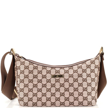 Gucci Saddle Zip Messenger Bag GG Canvas Medium