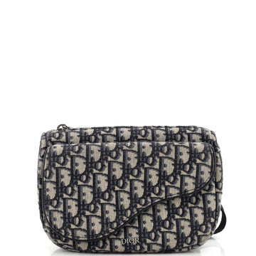 Christian Dior Saddle Pouch Belt Bag Oblique Canvas