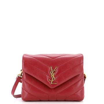 Saint Laurent Loulou Shoulder Bag Matelasse Chevron Leather Toy