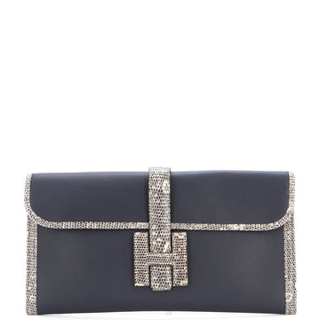 Hermes Jige Elan Clutch Swift with Lizard 29