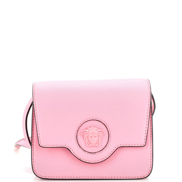 Versace La Medusa Accordion Flap Shoulder Bag Leather Small