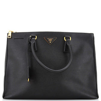 Prada Double Zip Lux Tote Saffiano Leather Large
