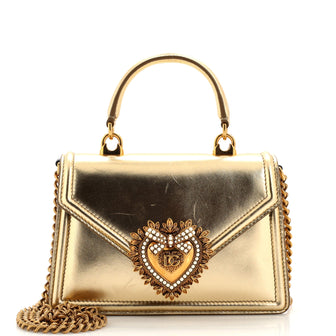 Dolce & Gabbana Devotion Top Handle Bag Leather Small