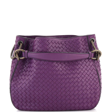 Bottega Veneta Loop Shoulder Bag Intrecciato Nappa Medium