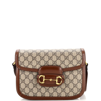 Gucci Horsebit 1955 Shoulder Bag GG Coated Canvas Small
