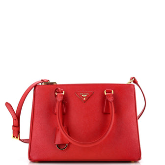 Prada Galleria Double Zip Tote Saffiano Leather Medium