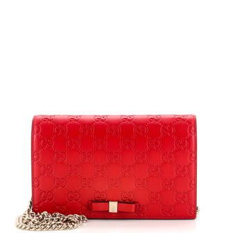 Gucci Signature Wallet on Chain Guccissima Leather