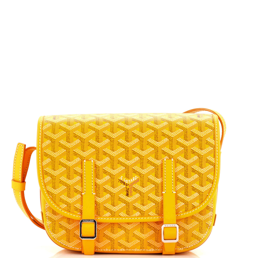 Goyard Belvedere Messenger Bag Coated Canvas PM Yellow 2370981