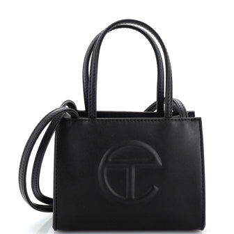 Telfar Shopping Tote Faux Leather Small Black 2271411