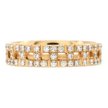 Tiffany & Co. T True Ring 18K Yellow Gold with Pave Diamonds Wide