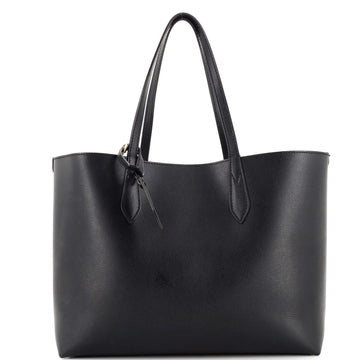 Burberry Reversible Tote Haymarket Coated Canvas and Leather Medium