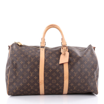 Louis Vuitton Keepall Bandouliere Bag Monogram Canvas 50 Brown