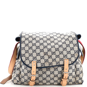 Gucci Diaper Flap Bag GG Canvas