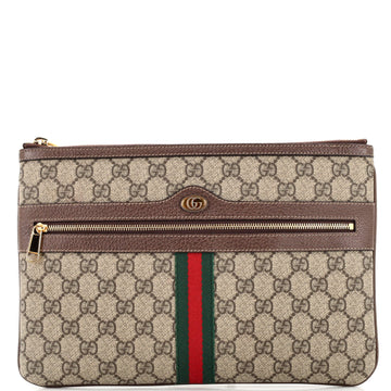 Gucci Ophidia Zip Pouch GG Coated Canvas Large