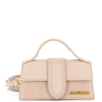 Jacquemus Le Bambino Top Handle Flap Bag Suede