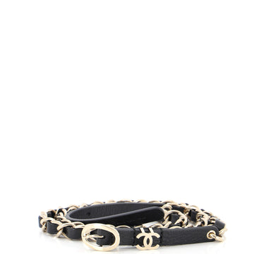 Chanel CC Chain Belt Metal and Leather