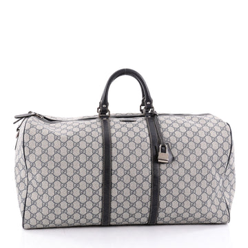 Gucci Carry On Convertible Duffle Bag GG Coated Canvas gray 2273001