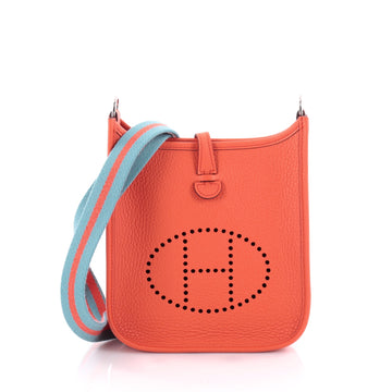 Hermes Evelyne Crossbody Gen III Clemence TPM Orange 2273201
