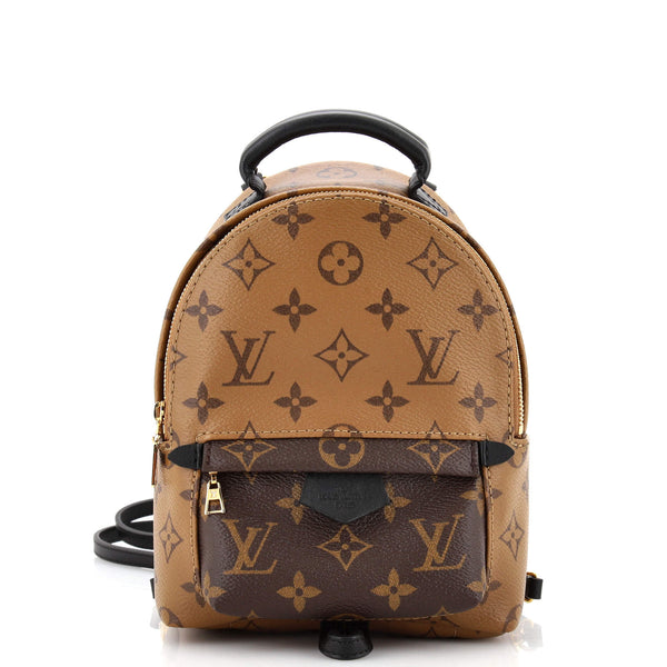 Louis Vuitton Monogram Reverse Canvas Mini Palm Spring Backpack