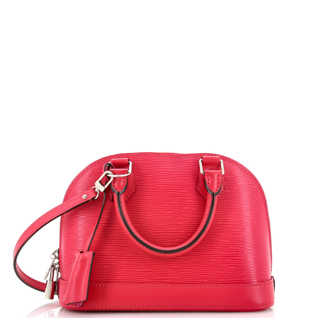 Louis Vuitton Alma Bb EPI Coquelicot Shoulder Bag