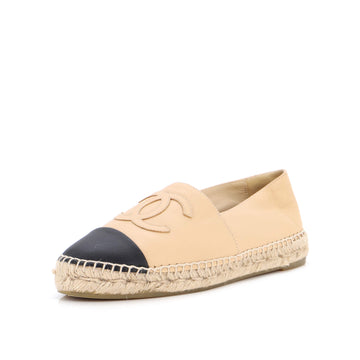Chanel Women's CC Cap Toe Espadrilles Leather