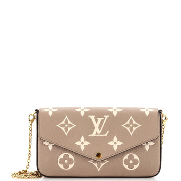 Louis Vuitton Felicie Pochette Bicolor Monogram Empreinte Giant