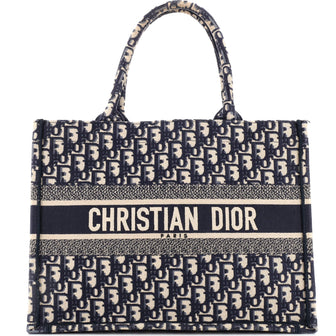Christian Dior Book Tote Oblique Canvas Medium