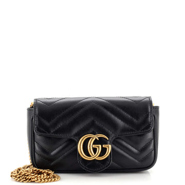 Gucci GG Marmont Flap Bag Matelasse Leather Super Mini