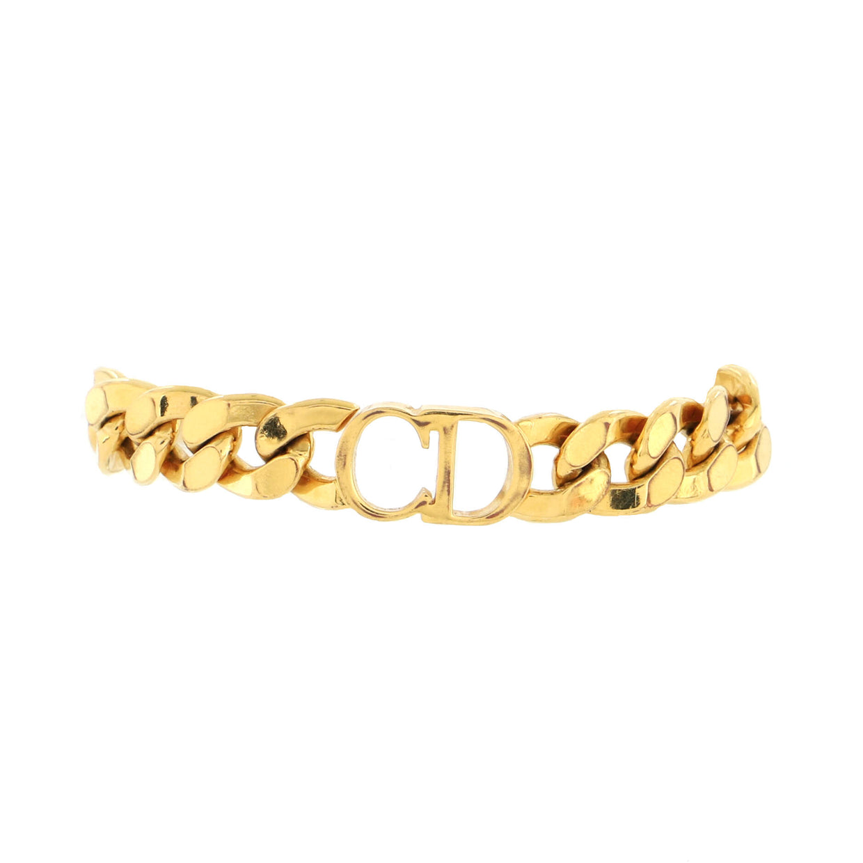 Christian Dior Danseuse Etoile CD Chain Bracelet Metal Gold 2274221