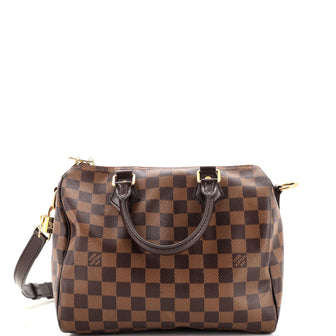 Louis Vuitton Speedy Bandouliere Bag Damier 25