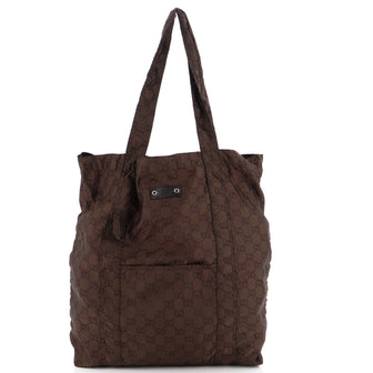 Gucci Teddy Bear Foldable Tote GG Nylon