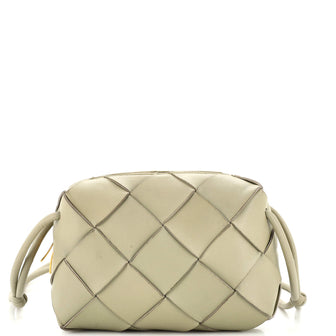 Bottega Veneta Cassette Camera Crossbody Bag Maxi Intrecciato Leather Mini  Green