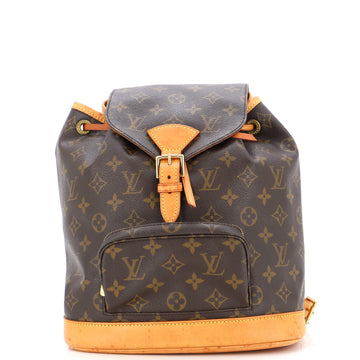 Louis Vuitton Vintage Montsouris Backpack Monogram Canvas MM