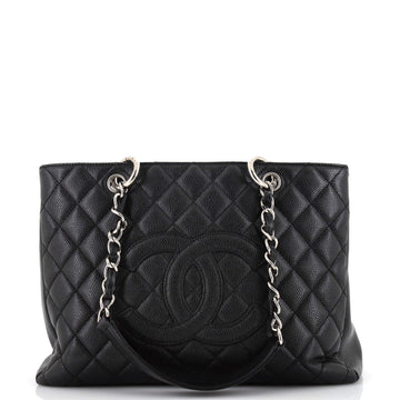 Chanel Grand Shopping Tote Quilted Caviar