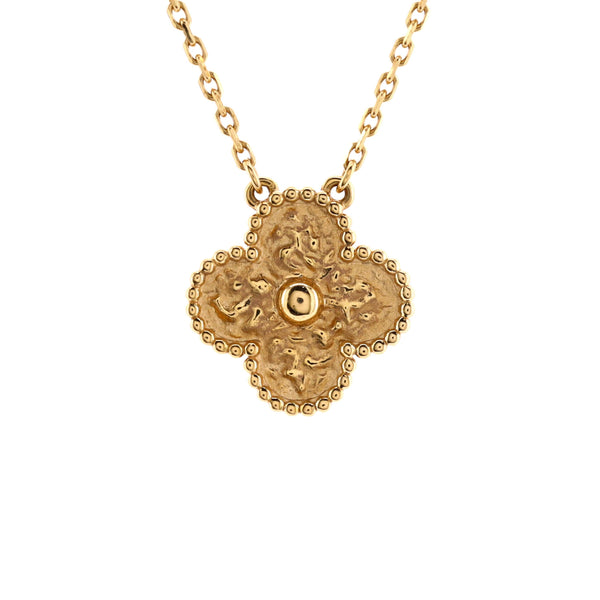 Van Cleef & Arpels Yellow Gold Vintage Alhambra Necklace