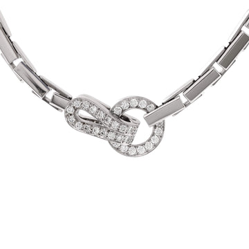 Cartier Agrafe Necklace 18K White Gold with Diamonds