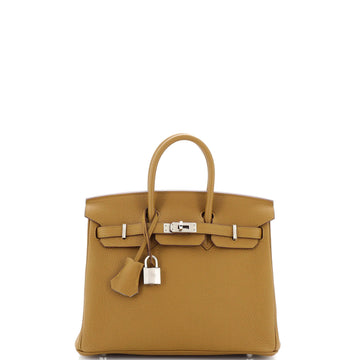 Hermes Birkin Handbag Verso Togo with Palladium Hardware 25