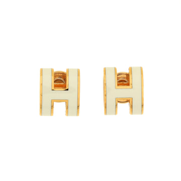Hermes Pop H Stud Earrings Metal and Enamel Mini