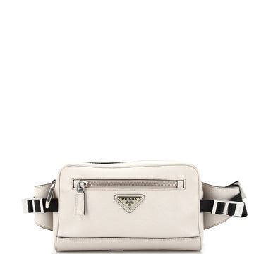 Prada Zip Waist Bag Saffiano Leather Small