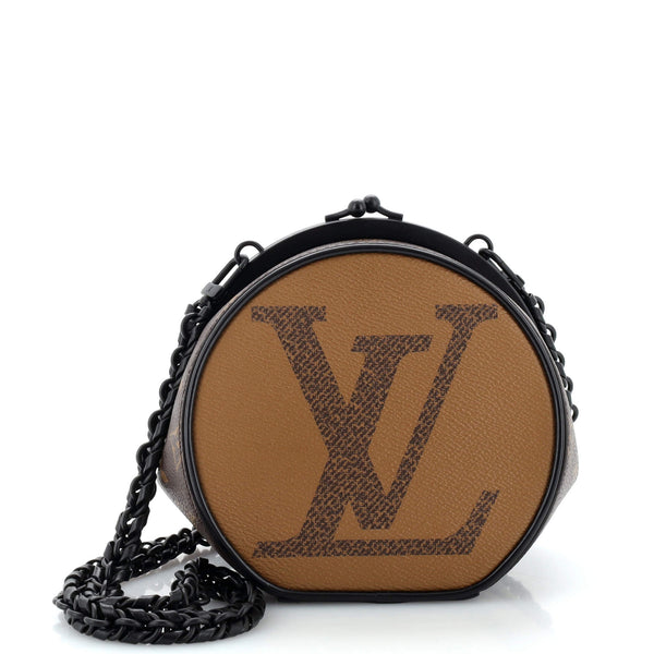Louis Vuitton Boursicot Boite Chapeau Bag Reverse Monogram Giant Brown